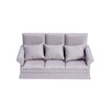 Tukaneeko 1:12 Dollhouse Couch With Three Pillows Mini Dollhouse Furniture Decoration Miniature Sofa For Doll House Living Room