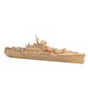 Puzzled 3D Puzzle Navy Ship Model Kit - 122 Pieces Natural Wood Educational DIY Toy