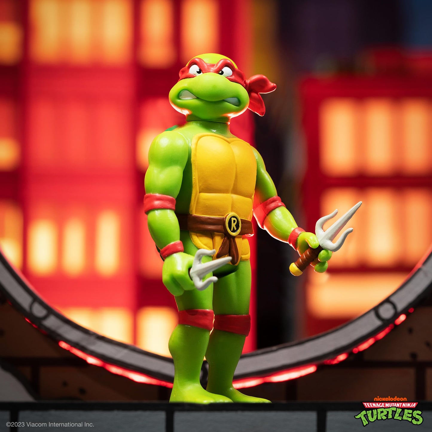 Super7 Teenage Mutant Ninja Turtles Raphael - 3.75' Tmnt Action Figure With Accessories Classic Cartoon Collectibles And Retro Toys