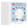 Warckon 36 Pieces Shrink Plastic Sheets, Shrink Art Paper Shrink Film Sheets Frosted Ruff n Ready for Kids Creative Craft, Crea