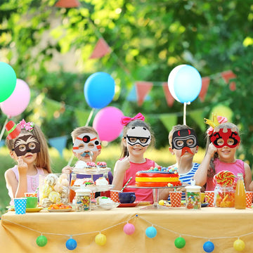 OU RUI 12pcs Party Masks, Galaxy Wars Theme Party Supplies, Boy and Girl Birthday Party Dress up Props