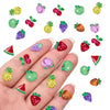 100Pcs Mini Fruit Decor For Dollhouse Resin Tiny Fruits For Crafts Micro Miniature Fruit For Fairy Garden Dollhouse Micro Landsc