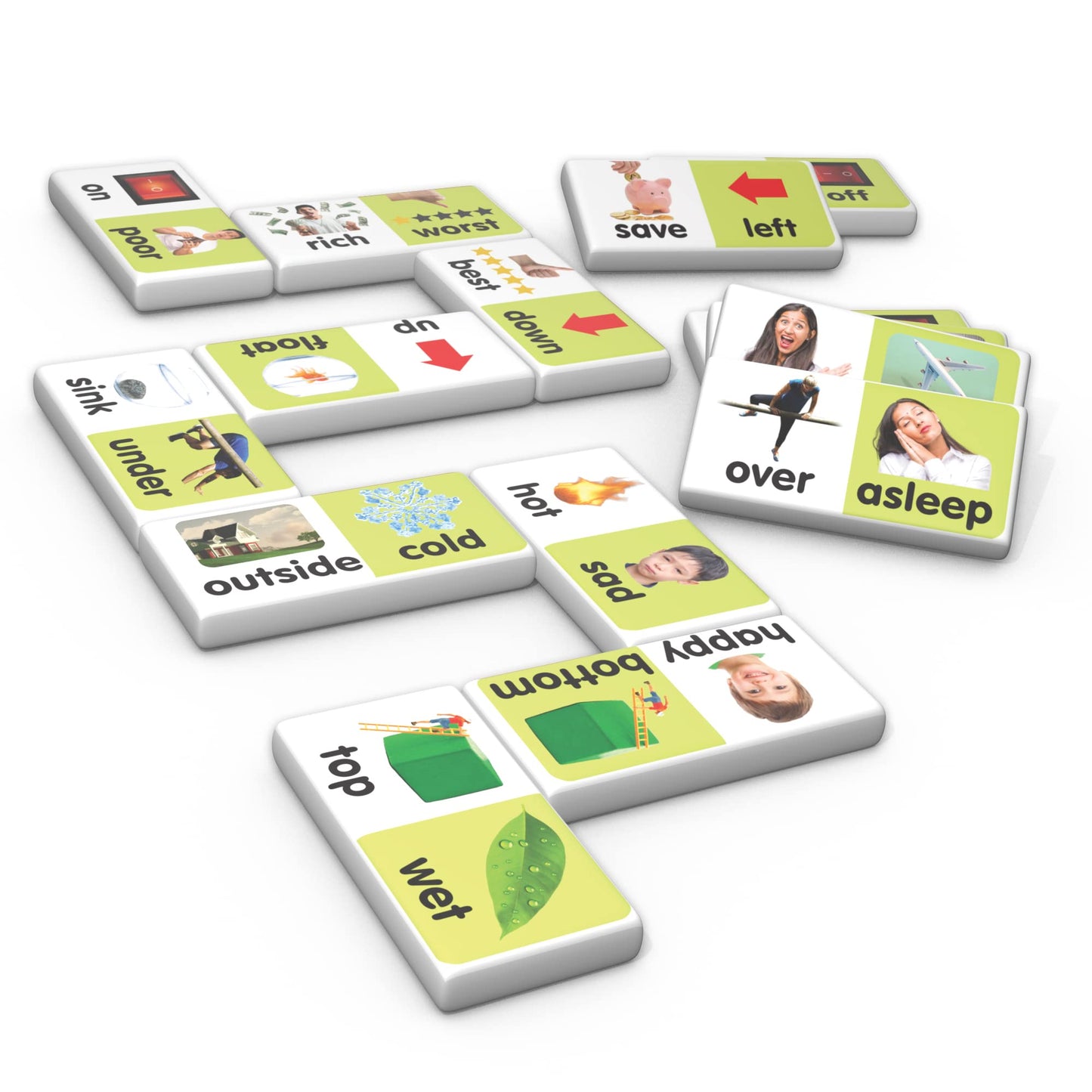 Junior Learning Antonyms Match & Learn Dominoes, Multicolor