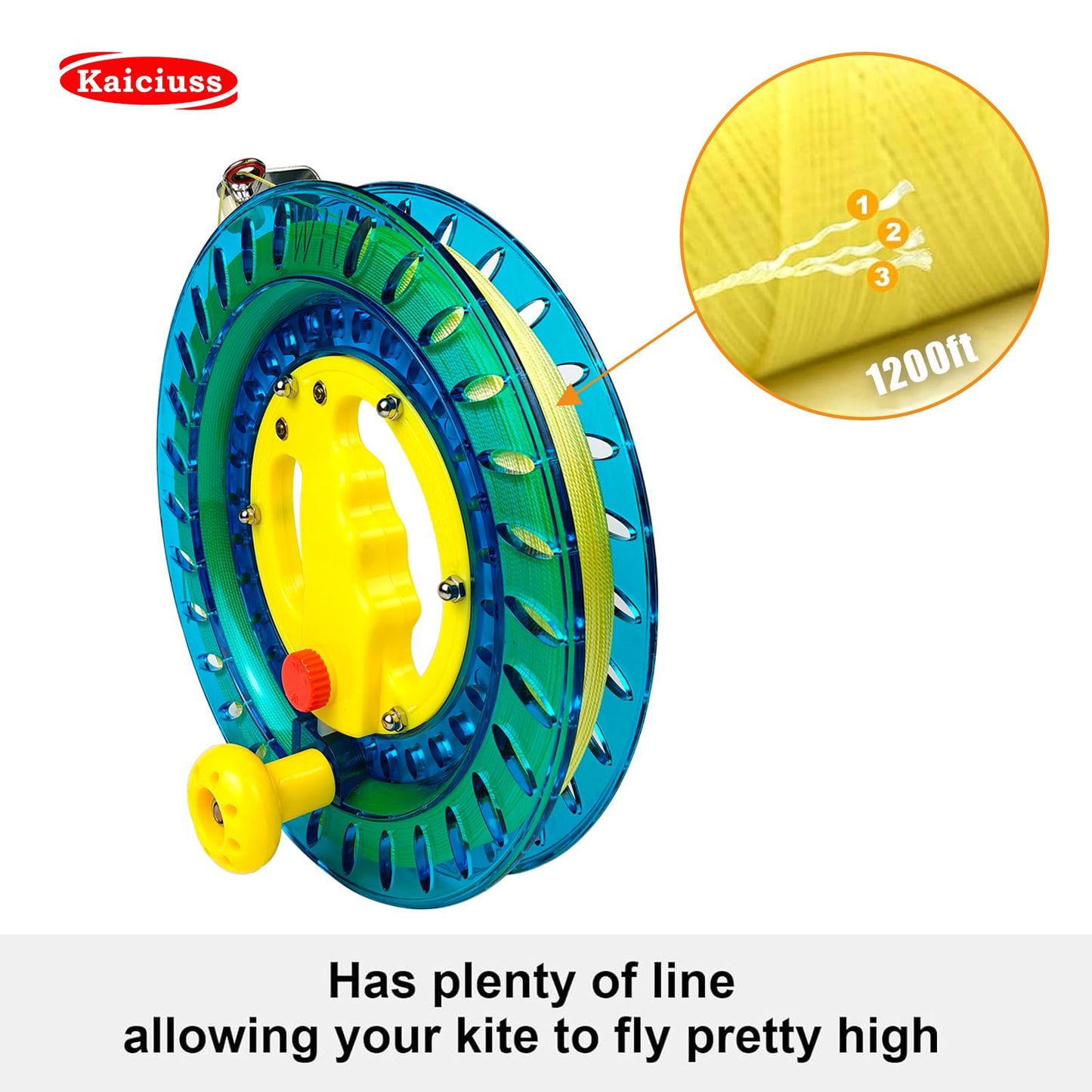8.7 In Kite Reel Winder With Line, Kite String Reel For Kids & Adults, Easy To Use Kite String And Spool, It Comes With Durable