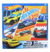 Hot Wheels 3 Pack Kids Puzzles (1X24PC, 1X 48PC, 1X100PC) , Blue