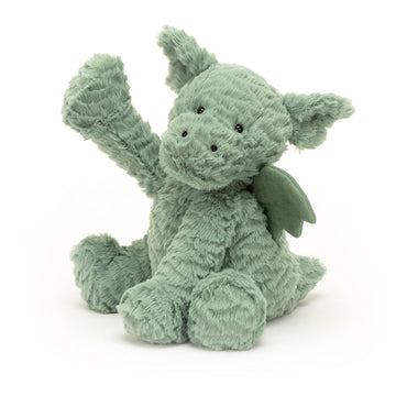 Jellycat Fuddlewuddle Dragon Stuffed Animal, 9 Inches - Mythical Plush Toy - Classic Children'S Gift