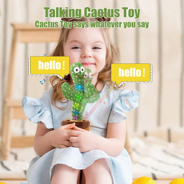 Miaodam Dancing Cactus Baby Toy - Talking, Singing, Interactive, Plush Figure With 100 Songs For Kids And Adults