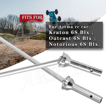 ARRCat Upgrades Part Drive Shaft for Arrma 1/8 Kraton 6S BLX,Outcast 6S BLX,Notorious 6S BLX,2pcs Front Drive Shaft Axles Upgrad