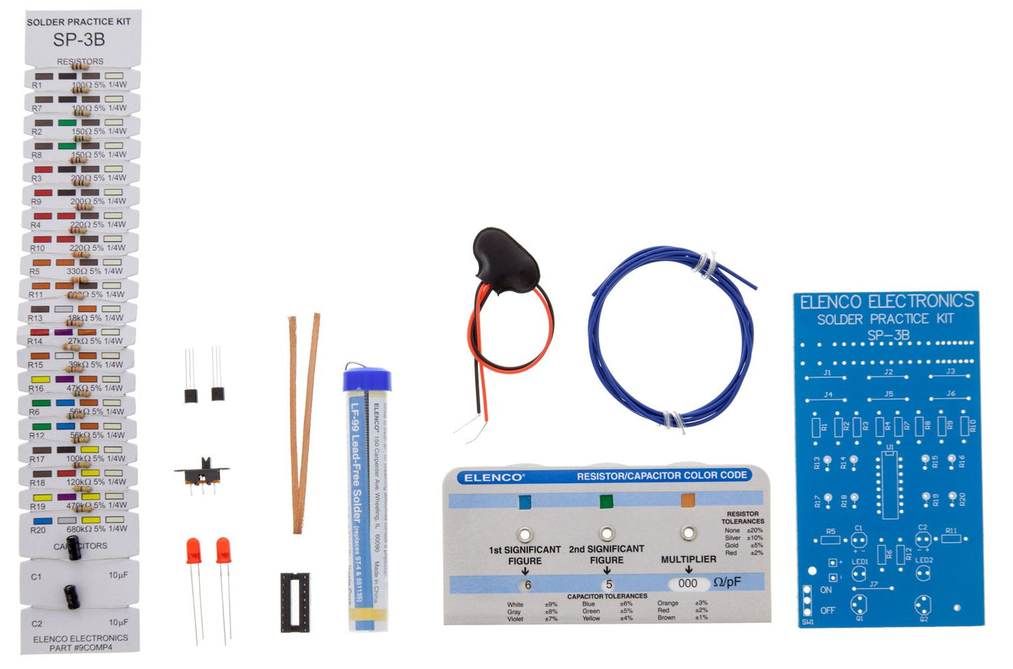 Practical Soldering Project Kit, With Exercises And Exam