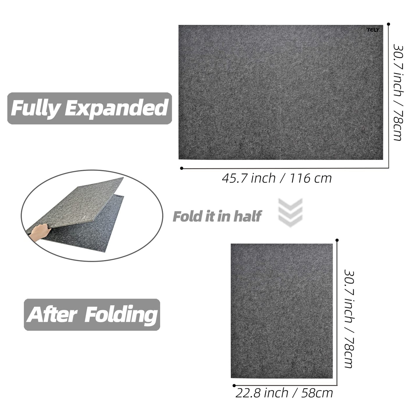 Tely Foldaway Puzzle Board Felt Mat For Up To 2000 Pieces Of Jigsaw Puzzle, Foldable For Easy Storage Puzzles, Portable Puzzle P