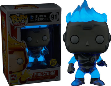 Funko Dc Heroes White Lantern Firestorm Glow In The Dark Pop Vinyl Exclusive