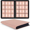 1000+ Pockets Trading Card Binder enhanced 16 Pocket Card Binder Ringless Side Loading Collection Album Holder Folders for MTG TCG Game Cards & Sports Cards (Pink)