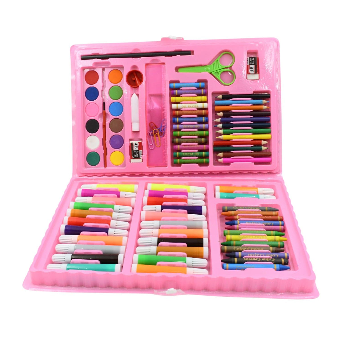 Sukhsadhan Art Set Art Supplies Coloring Case Kit Painting & Drawing Sets For Boys Girls Gifts Toys Age 4 & Above Mix Colors,C