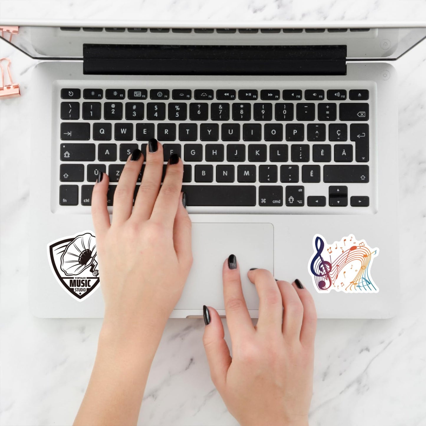 50Pcs Music Stickers For Water Bottles Vinyl Musical Note Stickers For Kids Waterproof Music Stickers For Laptop Guitar Hydrofla