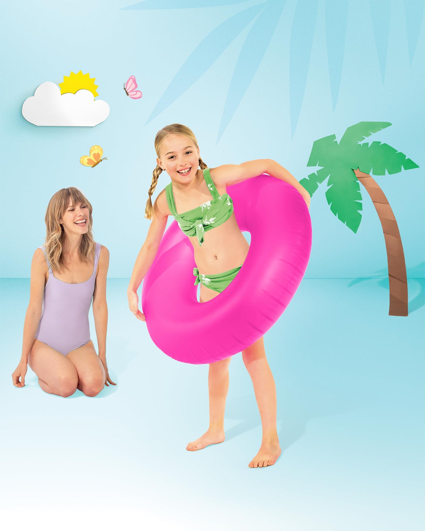 Intex Neon Frosted Inflatable Tubes (Colors May Vary)