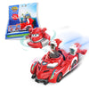 Super Wings Race Car Toys, 5 in Jett Spinning Tops and Race Car Toys for Kids, 2-in-1 Mode Vehicle Toys Cars for 3 4 5 6 7 8 Yea