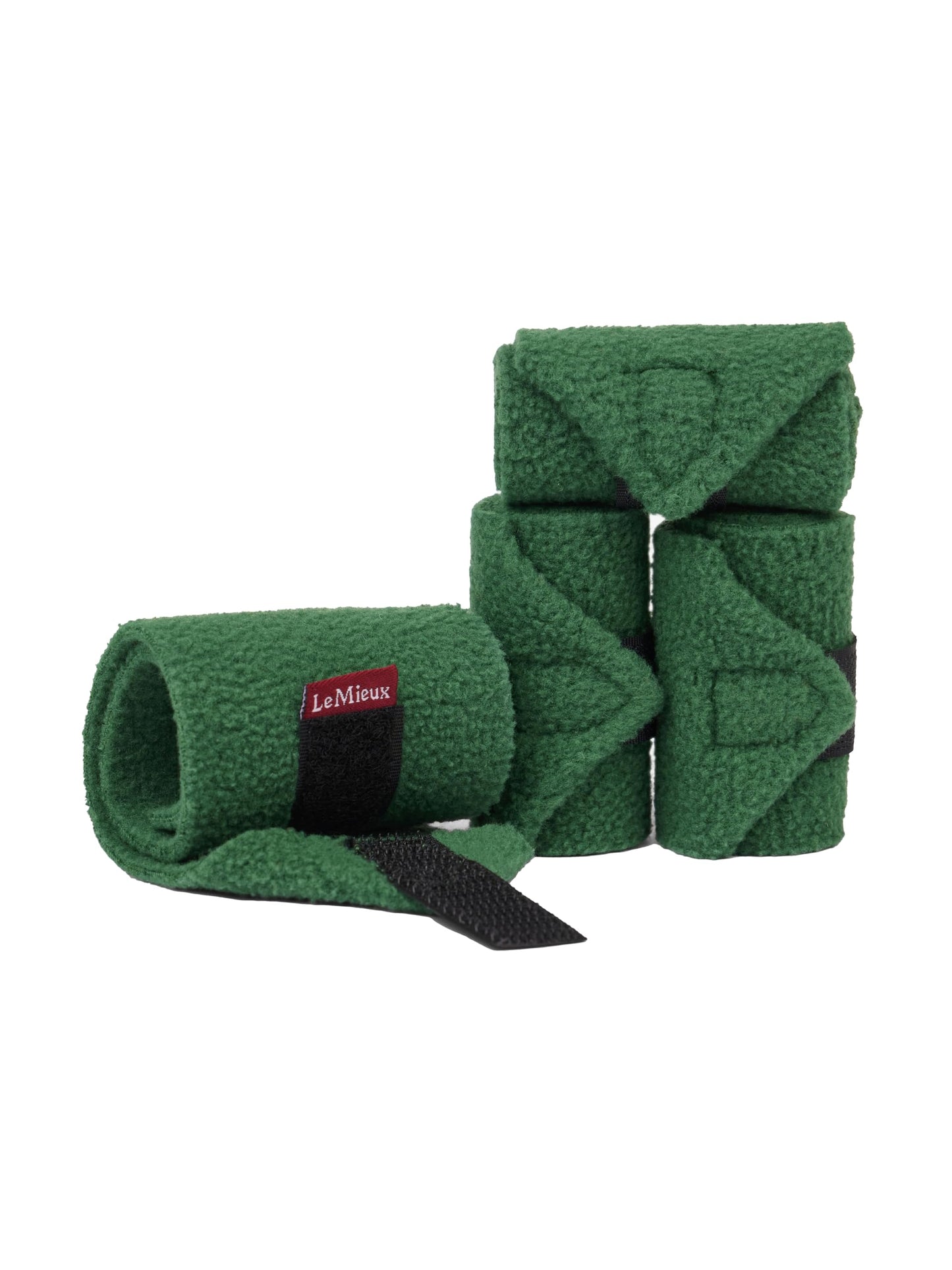 LeMieux Toy Pony Bandages for Toy Pony - Fleece - Simple Fastening - Suitable for Ages 3 Years + - Hunter Green