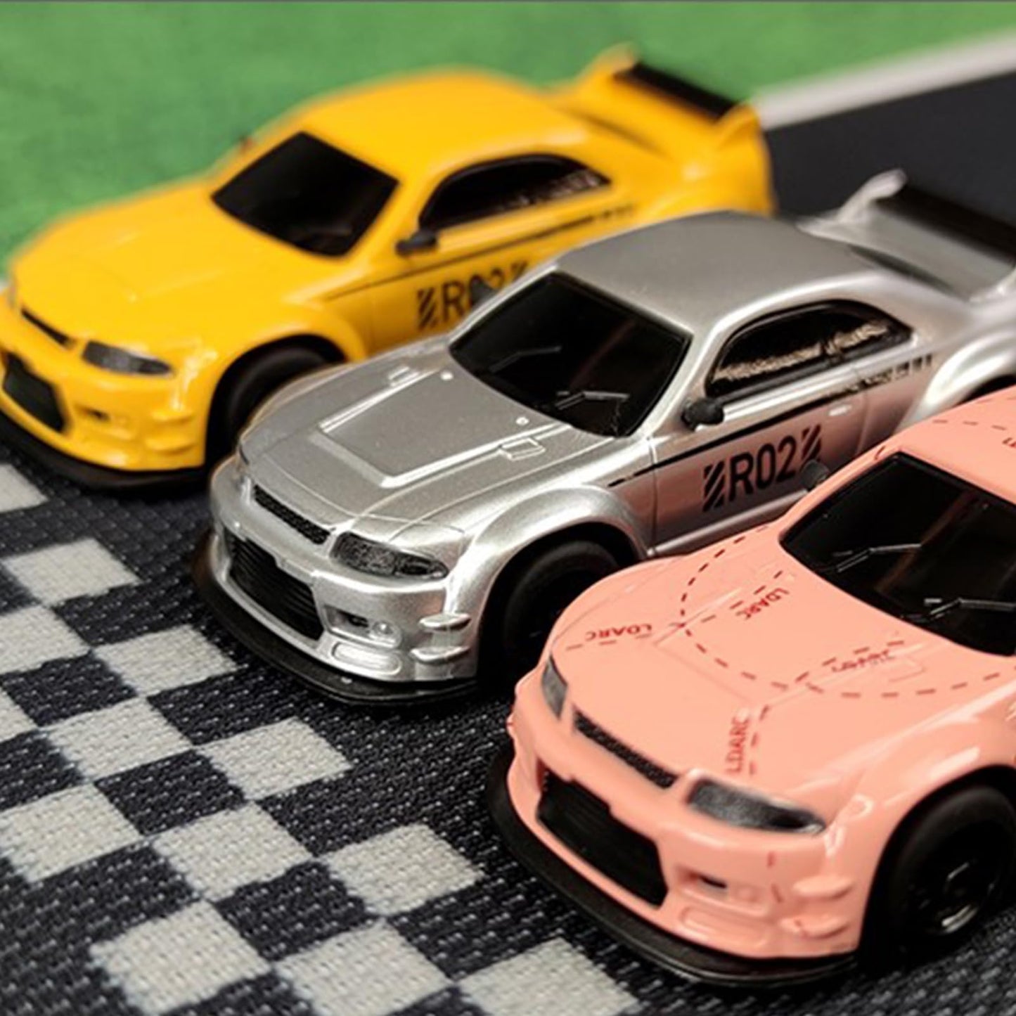 Captainrc Ldarc 1/64 Mini Rc Car,2.4Ghz Full Proportional Remote Control Cars,Equipped With Led Lights And A Portable Handbag,Mo