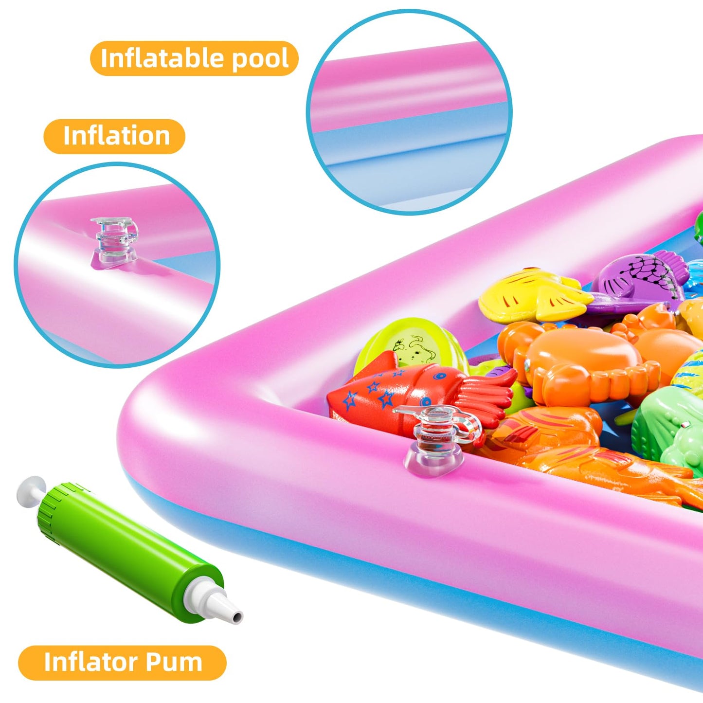 Temi Fishing Toy For Kids 3-8 Years Old, Bath Toy For Child, Magnetic Fishing Pole For Toddlers, Summer Water Toys For Boys And Girls, Outdoor And Indoor Toys, Gifts For Birthday And Holidays