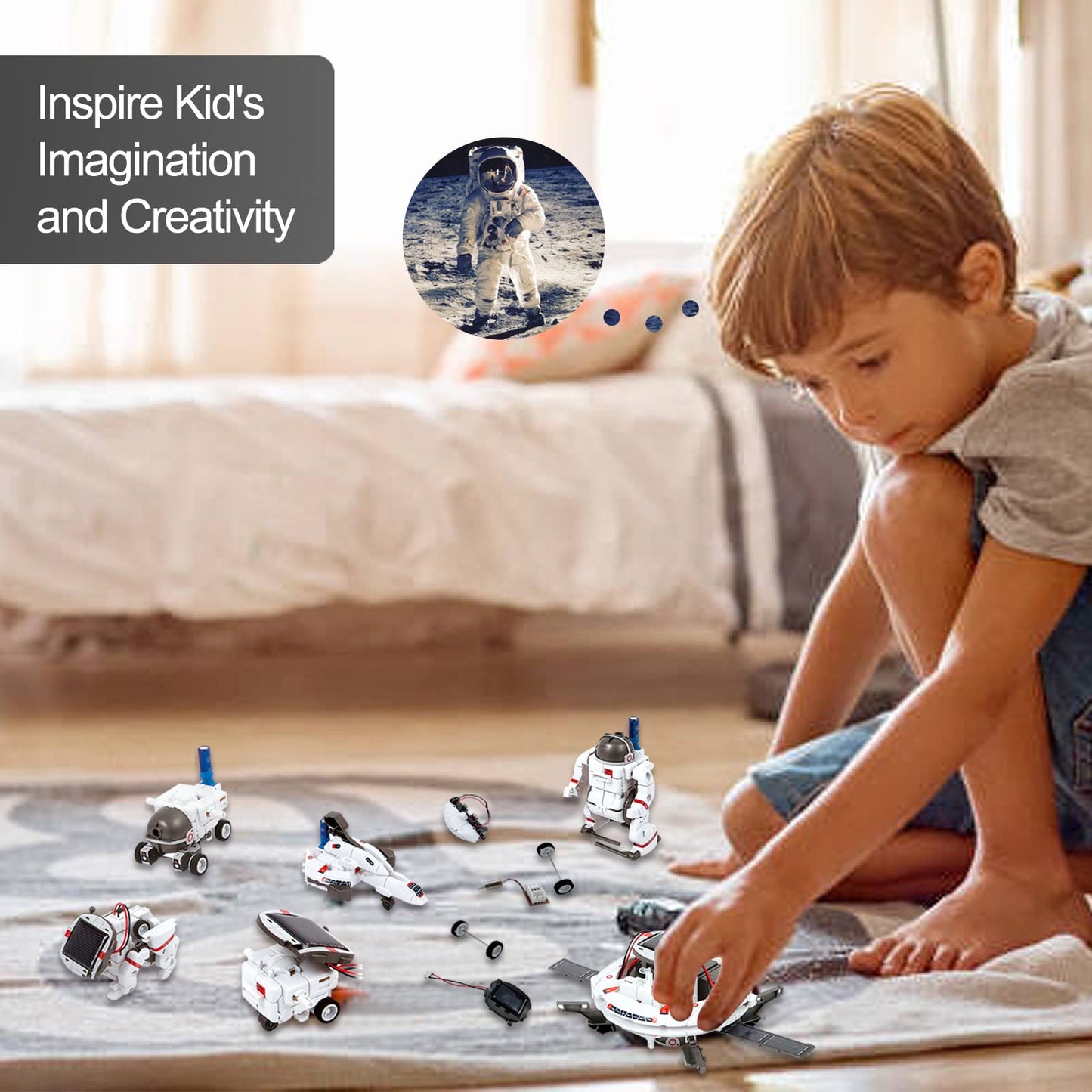 Stem 6-In-1 Solar Robot Kit For Kids 8-12 Stem Building Toys, Science Educational Kit Stem Toys For Boys Age 8-12,Kids Toys Birt