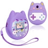 Meetikar Silicone Cover Compatible With Tamagotchi Pix Virtual Pet Game Machine, Tamagotchi Pix Case With Finger Lanyard, Tomaga