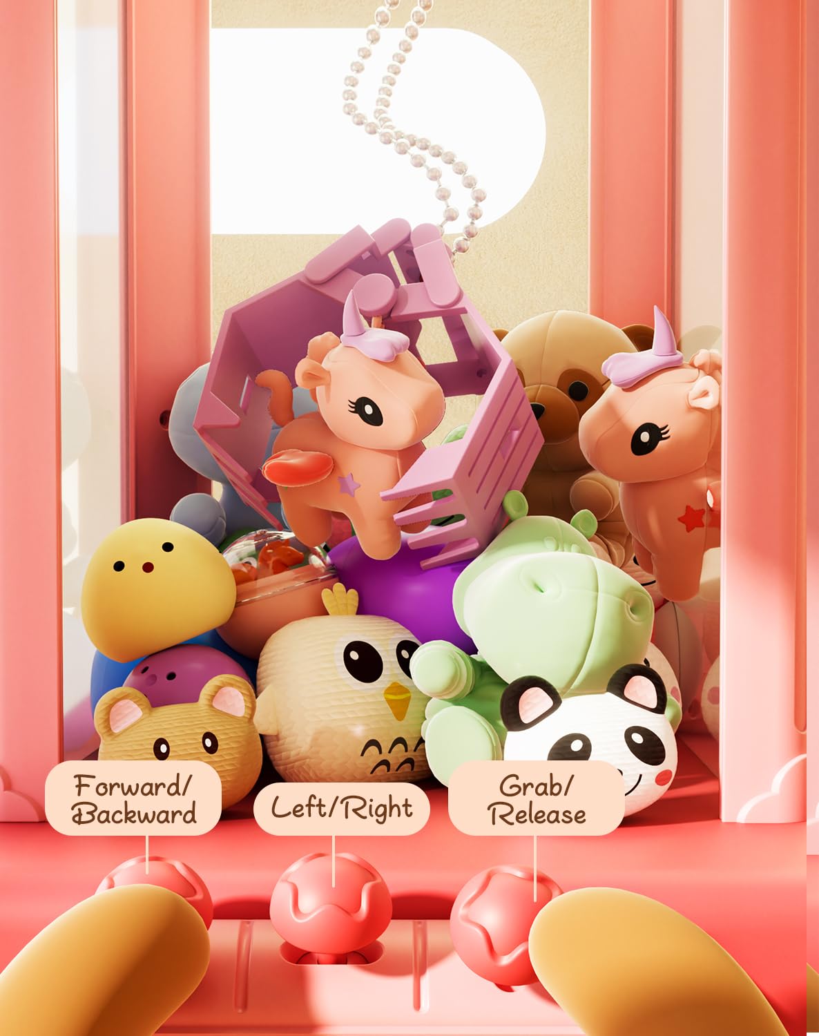 Kakamelon Claw Machine For Kids And Adults With Mini Prizes|Toys For Ages 8-13 Girls|Candy Machine Birthday Gifts For 6 7 9 10 1