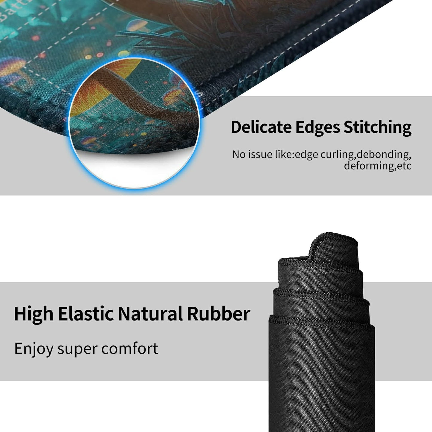 DIGTIALL Card Mat for MTG & TCG Playmat Mouse Pad,24'' x 14'' Game Mat for MTG RPG CCG Trading Card Game Playmats Table Mat Perf