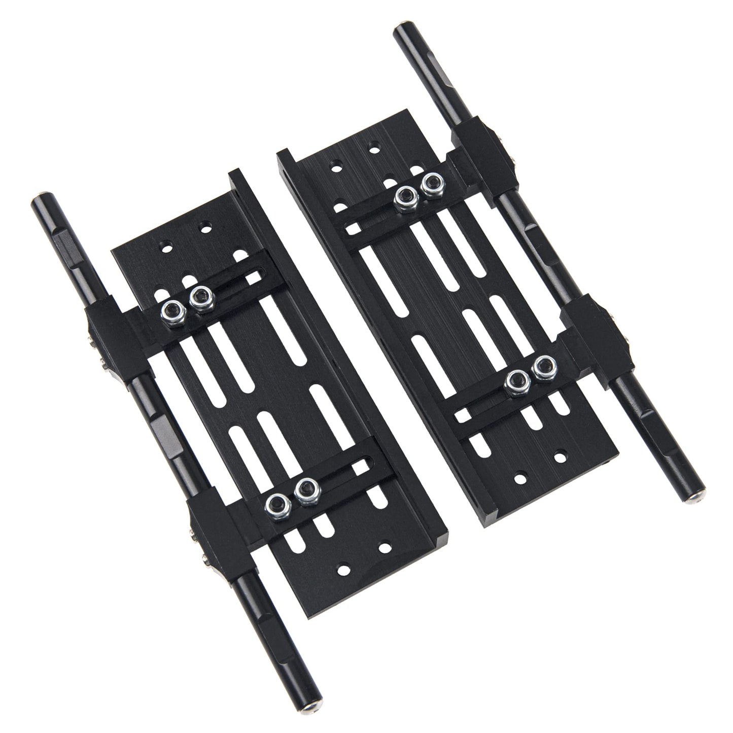 Vgoohobby Metal Side Pedal Step Foot-Plate Pedal Adjustable Running Board Compatible With Traxxas Trx4 Defender Scx10 Iii Ax1030