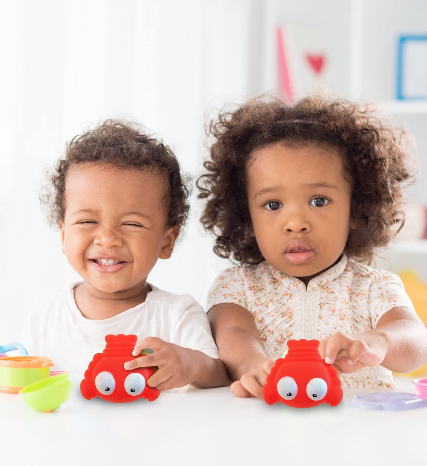 Dollibu Lobster Bath Buddy Squirter - Floating Red Lobster Rubber Bath Toy, Fun Water Squirting Bathtime Play For Toddlers, Soft Sea Life Animal Toy For The Bathtub, Beach, & Pool For Girls & Boys