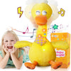 13' Talking Dancing Duck, Repeating What You Say Mimicking Recording Plush Baby Toy Musical English Song Singing Talking Glowing Animated Twisting Gift Of Lighting Up Toy For Boy Kid