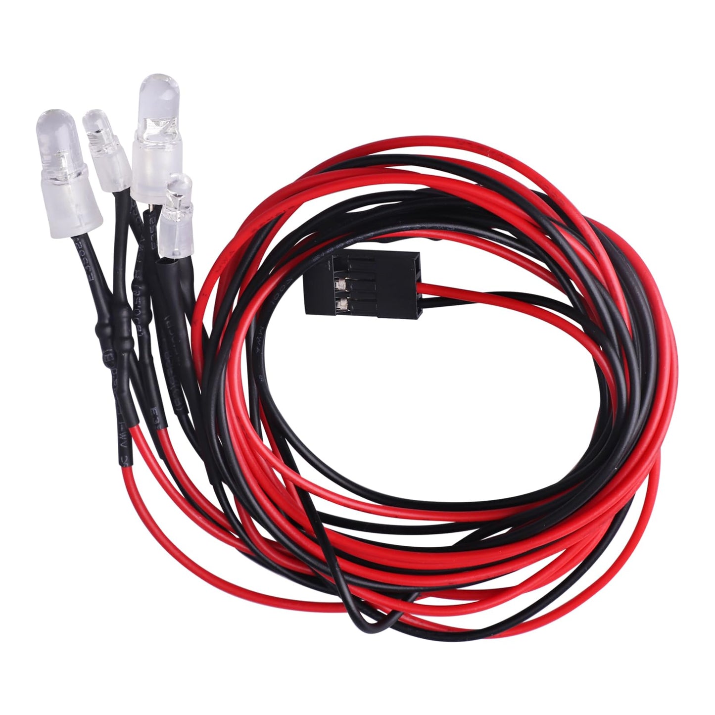 Hobbyfire Rc Car Lights 4Leds Light Kit Headlights Taillight For Traxxas Slash Arrma Axial Scx10 Redcat Losi Tamiya Hsp Hpi Rc4W