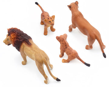 Gemini&Genius Lion Family Toys For Kids, Safari Lion Animal Toy Figures, Wildlife Family Lions Action Figures, Great For Educati