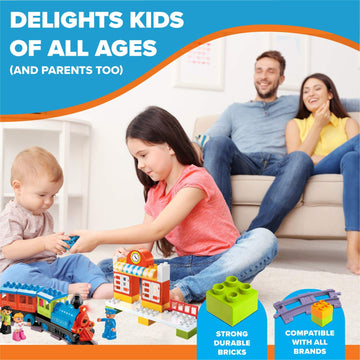 Electric Train Set-Toddler Train Toy Figures & Playsets For Age 2-10Year Old Boy Toy Trains, Kids Toy Train Sets For Boys&Girls,