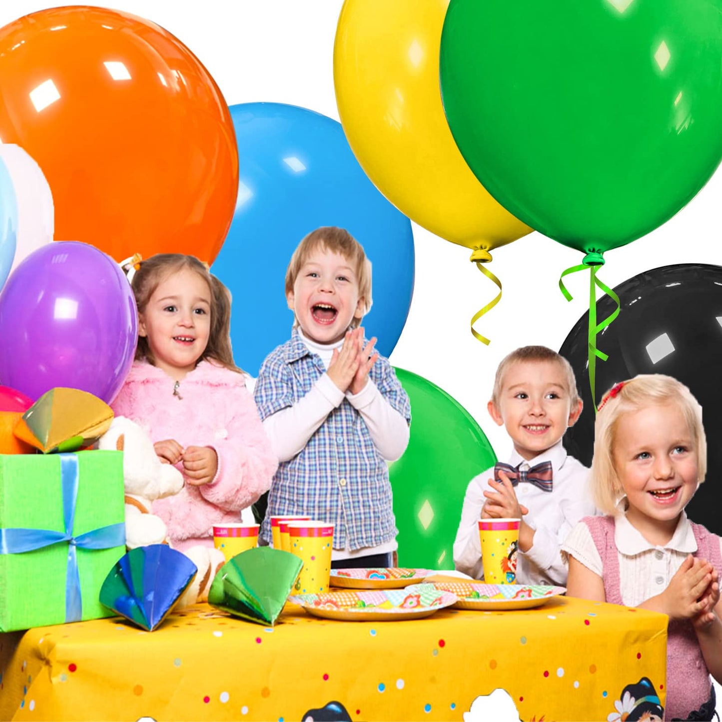 Green Balloons 18 Inch 12 Pack Large Latex Party Balloons Round Helium Balloon For Jungle Safari Birthday Party Christmas Festiv