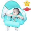 VQ-Ant Baby Pool Float - Non-Inflatable, Improved Design, Canopy, Medium Size, GreenC, Pearl Foam, Model 1