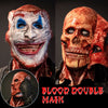 Lanckeli Joker Double Layer Peelable Surface Halloween Horror Mask, Scary Mask + Bloody Creepy Skull Mask with Moving Jaw, Made