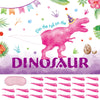 WERNNSAI Pin The Tail on The Dinosaur Game - Girl Dinosaur Party Decorations 21 x 28 Dino Birthday Games for Kids Dinosaur P