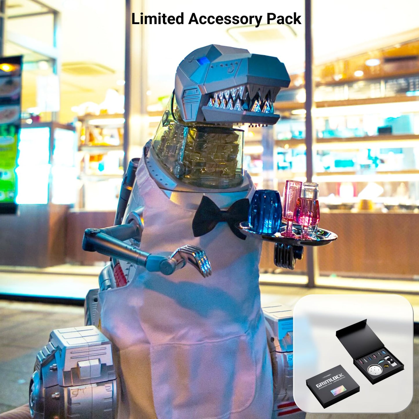 Robosen Transformers Grimlock Flagship Edition - Auto Transforming Robot, Remote App Control, Voice Interaction, Transformer Toy