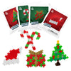 PLUS PLUS - Puzzle by Number Holiday Fun Pack, 160 Piece Mini Interlocking Hashtag Color Blocks, 3D Pixel Art Kit for Kids