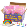 Crafty Happitoys Rainbow Painting Set For Kids 9 Pcs - Bulk Stockings & Birthday Goodie Bag Stuffer - Kids Party Favors Toy Retu