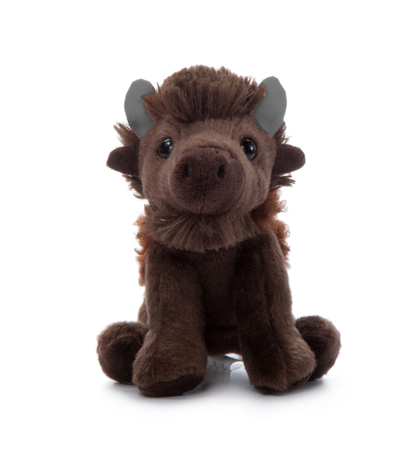 The Petting Zoo Bison Plush Toy - 6-Inch Brown Stuffed Animal - Perfect Gift for Kids - Wild Onez Babiez Zoo Animals