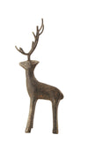 Creative Co-Op Cast Iron Standing Deer Figures And Figurines, Black