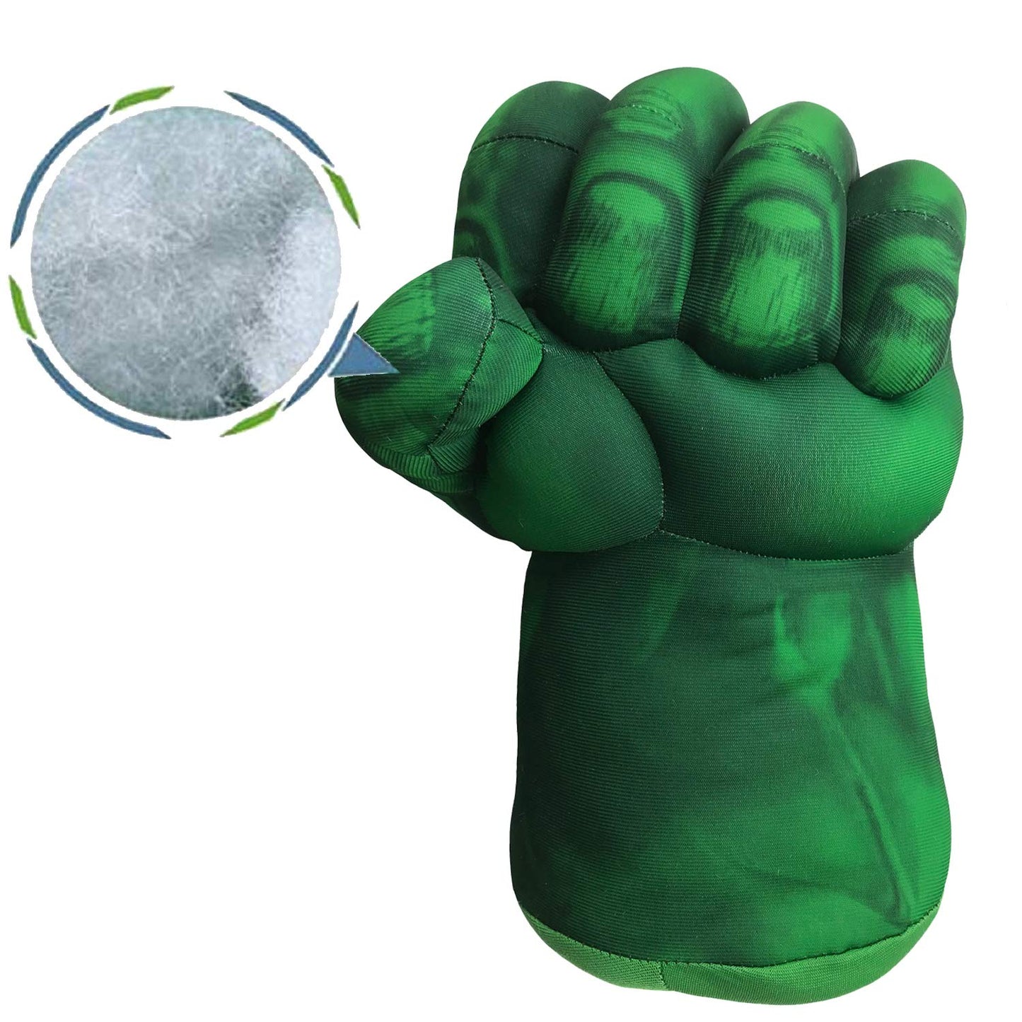 Superhero Gloves For Kids Superhero Toy Superhero Hands Kids Soft Plush Superhero Fists Cosplay For Boy Christmas Halloween Birthday Gift (Green)