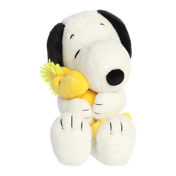 Aurora® Snoopy & Woodstock Stuffed Animal - 12 White Polyester Plush - Officially Licensed Gift for Adults & Kids