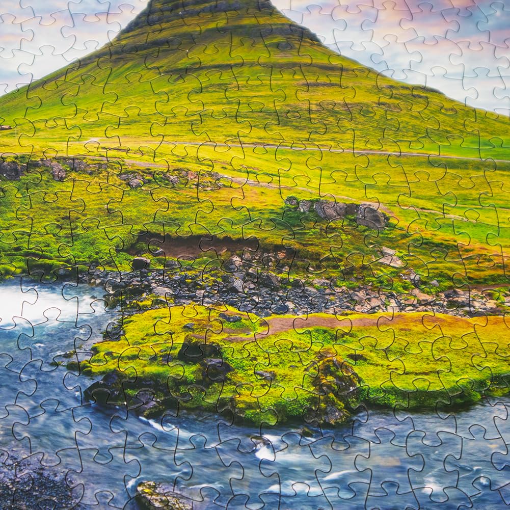 Beduke Jigsaw Puzzles For Adults 1000 Pieces Iceland Thick Sturdy 1000 Piece Puzzle Precise Interlocking Age 14+ Family Game
