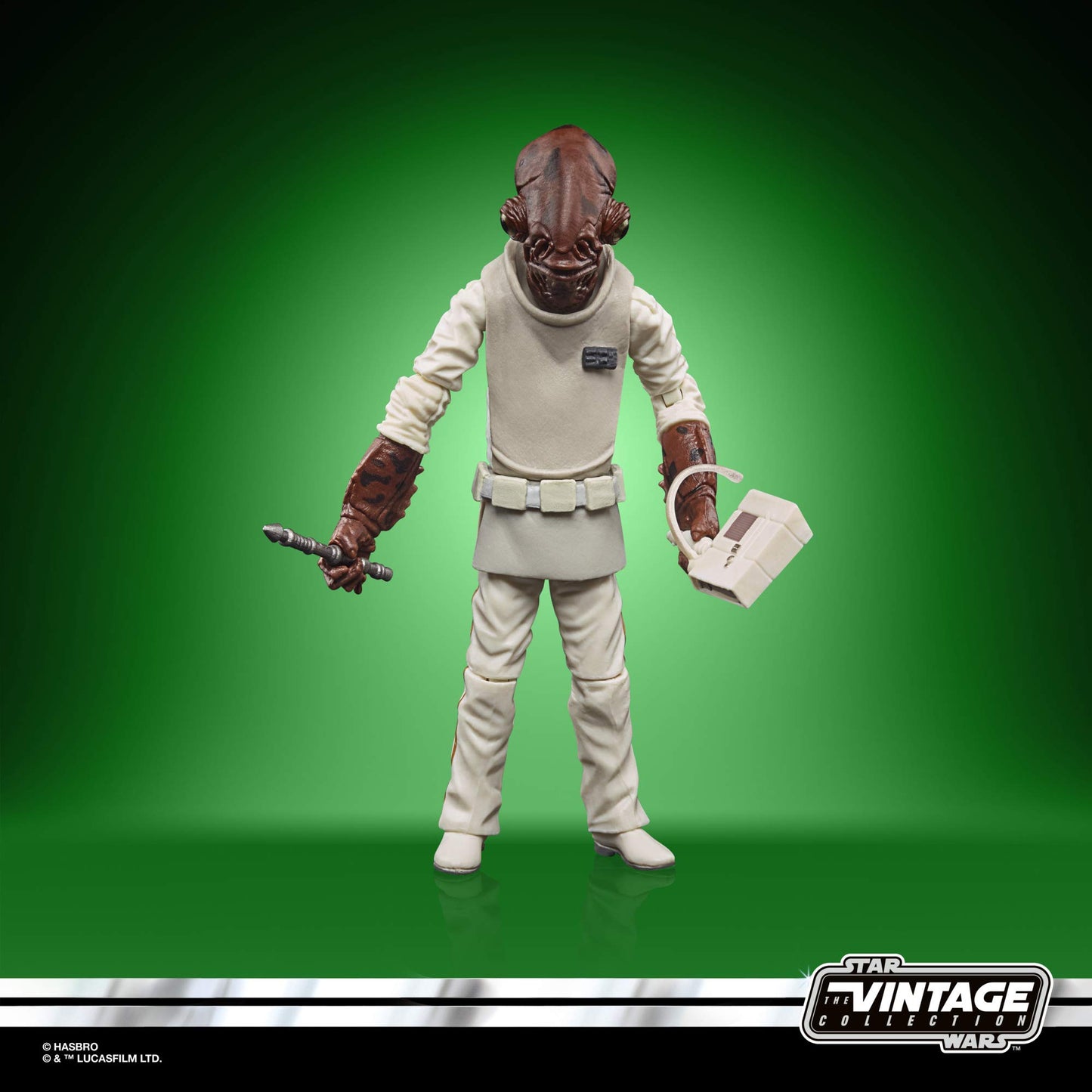 Star Wars The Vintage Collection Admiral Ackbar Toy, 3.75-Inch-Scale Return Of The Jedi Figure, Toys For Kids Ages 4 And Up,F1897, White