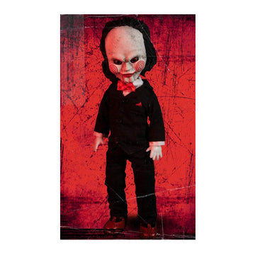 Living Dead Dolls Mezco LDD Presents Saw Billy Figurine - 10 Inch, Black and Red, Plastic, Model H855135
