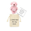 Luokifur Pocket Bear Gift Teddy Bear Mom I Love You Keepsake(Mum)