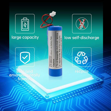 Qimoo Voice Amplifier Replacement Battery B0143KH9KG 3.7V 2600mAh Rechargeable Lithium-ion Battery with PH 2mm Connector