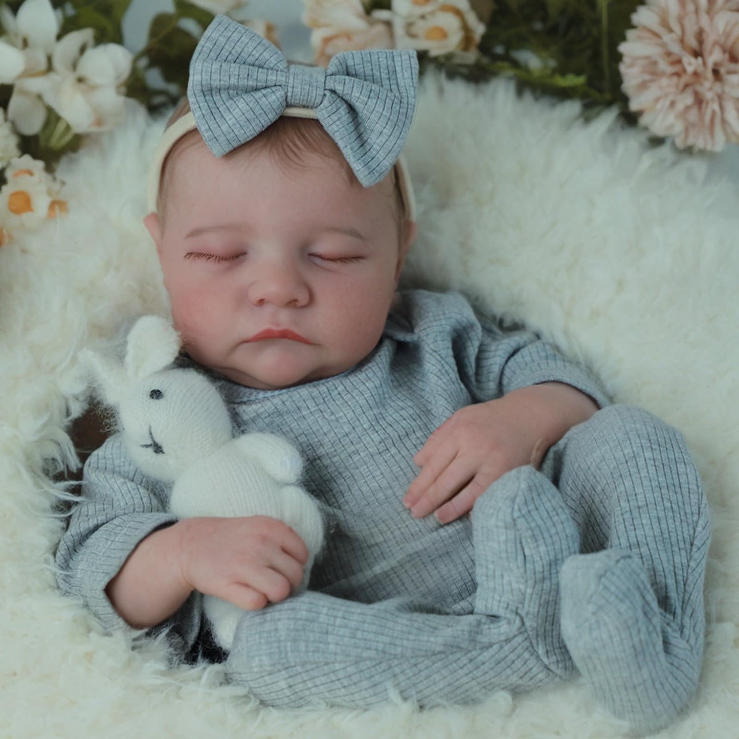 SCOM 18 Realistic Reborn Baby Doll - Lifelike Anatomically Correct Vinyl Baby Girl for Kids Age 3+, Perfect Gift in Levi Color